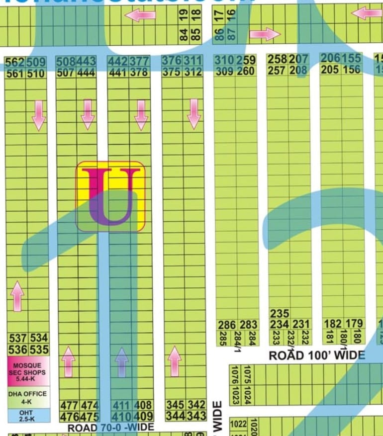 DHA Phase 7 Block U Plot No 262 for sale