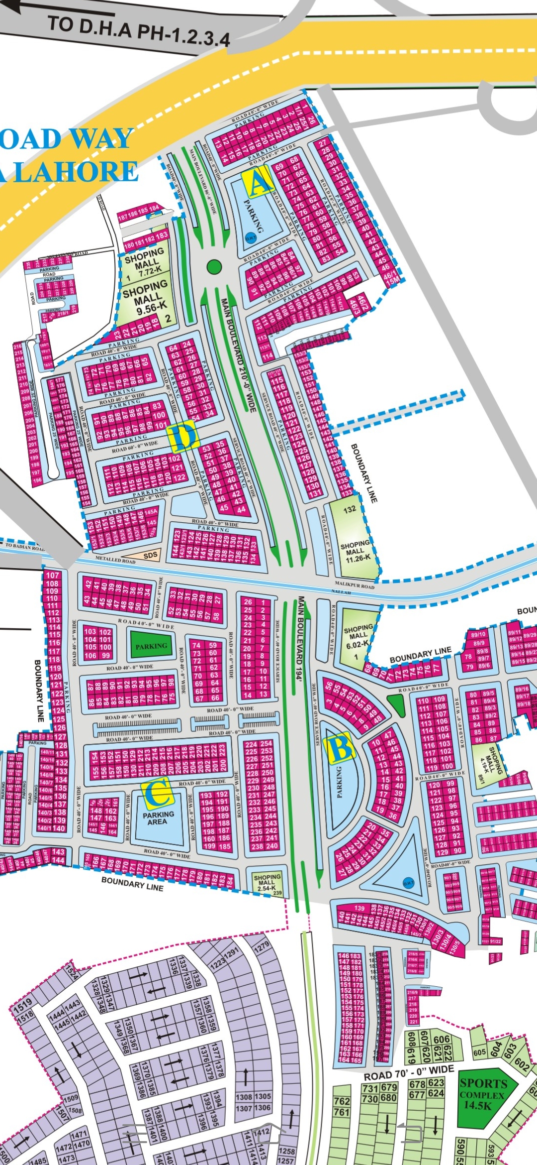 defence phase 8 broadway 4 marla commercial plot on the map plot buy and build